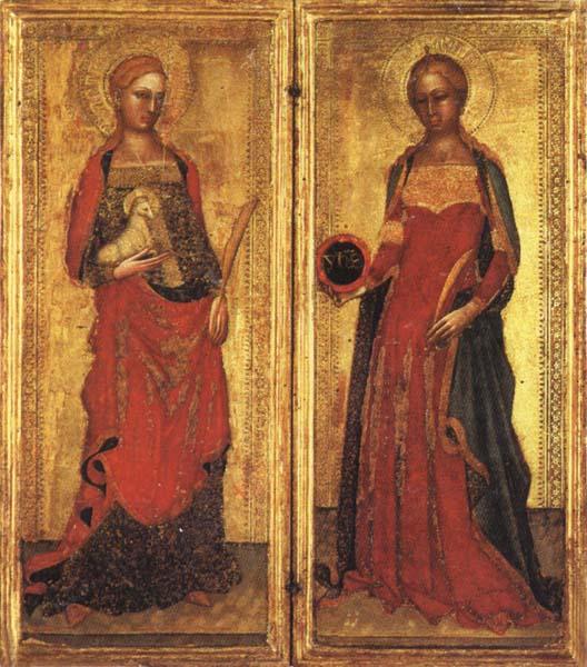 Andrea Bonaiuti St.Agnes and St.Domitilla oil painting image